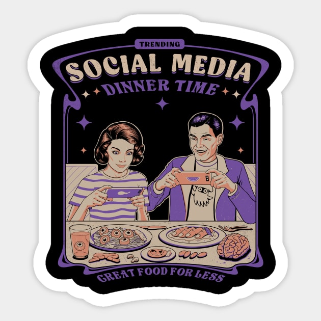 Social Media (Dinner Time) Sticker by RonnCabardo